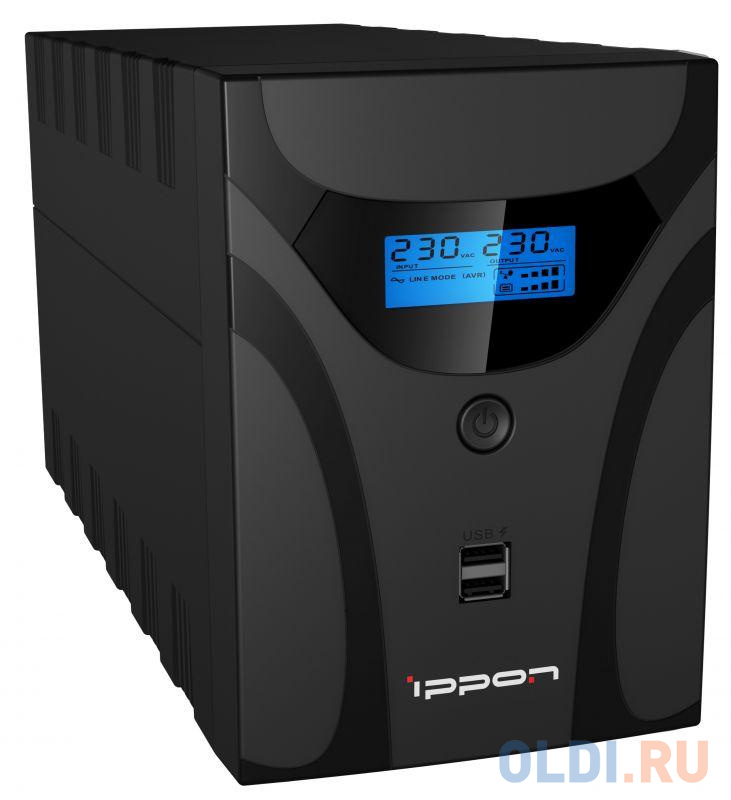 ИБП Ippon Smart Power Pro II 1600 1600VA/960W LCD,RS232,RJ-45,USB (4+2 IEC) в Москвe