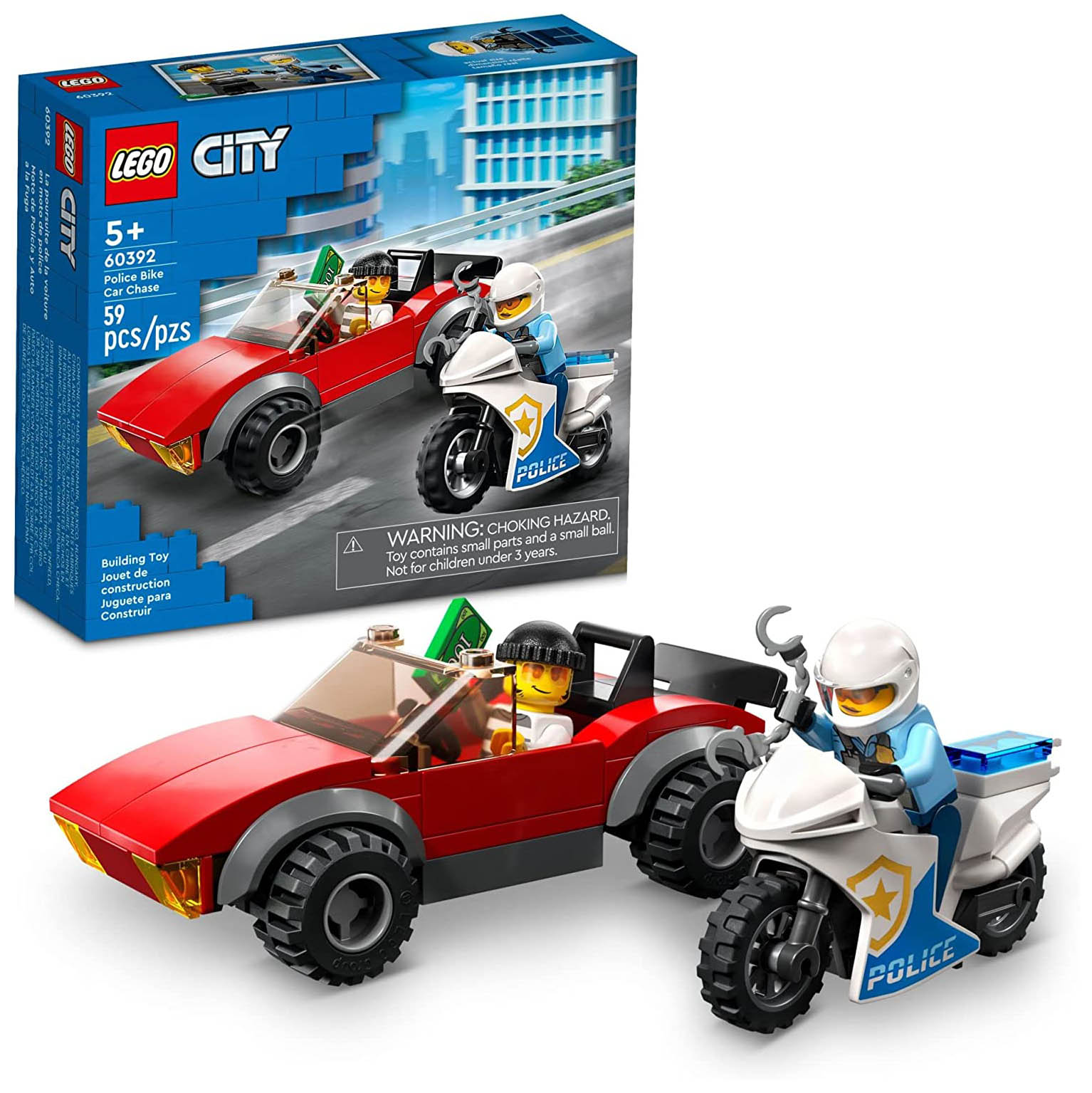 Конструктор LEGO City Police Pursuit Police Motorcycle, деталей: 59 (60392)