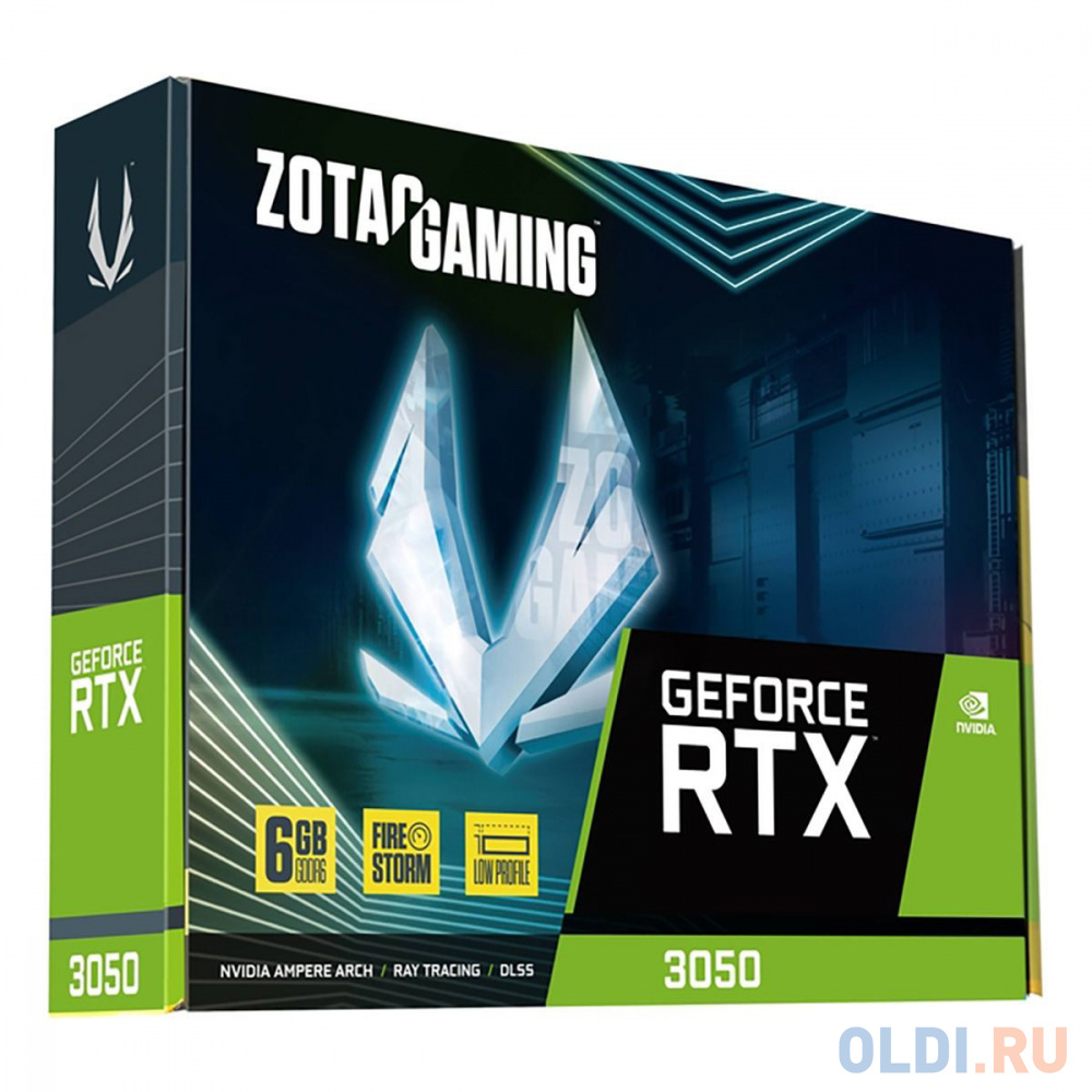 Видеокарта Zotac RTX3050 6GB GDDR6, 96bit DP HDMI LP Lite Pack