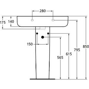 Пьедестал Ideal Standard Connect (E797301)