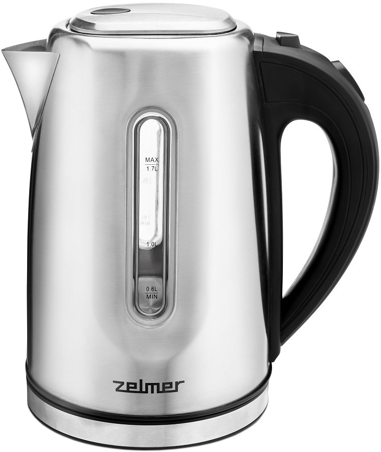 Чайник Zelmer ZCK7924 1.7л. 2200Вт, закрытая спираль, сталь, серебристый (71504670P)