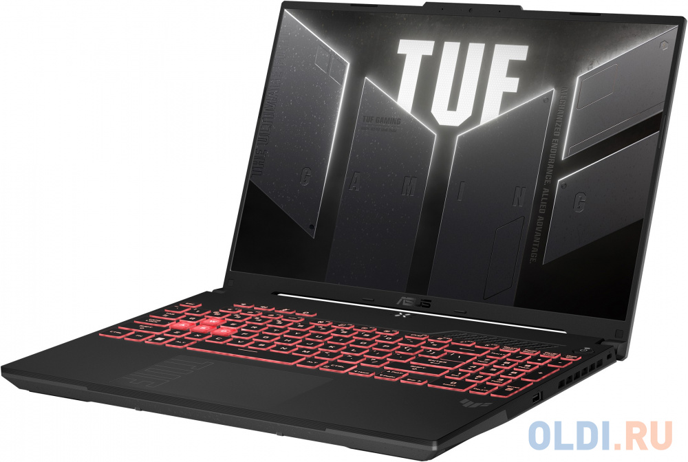 Ноутбук Asus TUF Gaming A16 FA607PV-N3035 Ryzen 7 7845HX 16Gb SSD1Tb NVIDIA GeForce RTX4060 8Gb 16" IPS WUXGA (1920x1080) noOS grey WiFi BT Cam (