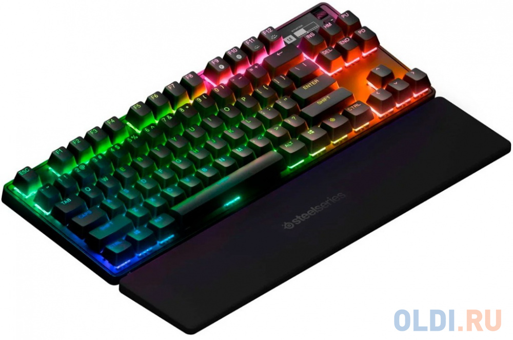 Клавиатура Steelseries Apex Pro TKL Wireless (2023) механическая черный USB for gamer LED (подставка для запястий) (64865) в Москвe