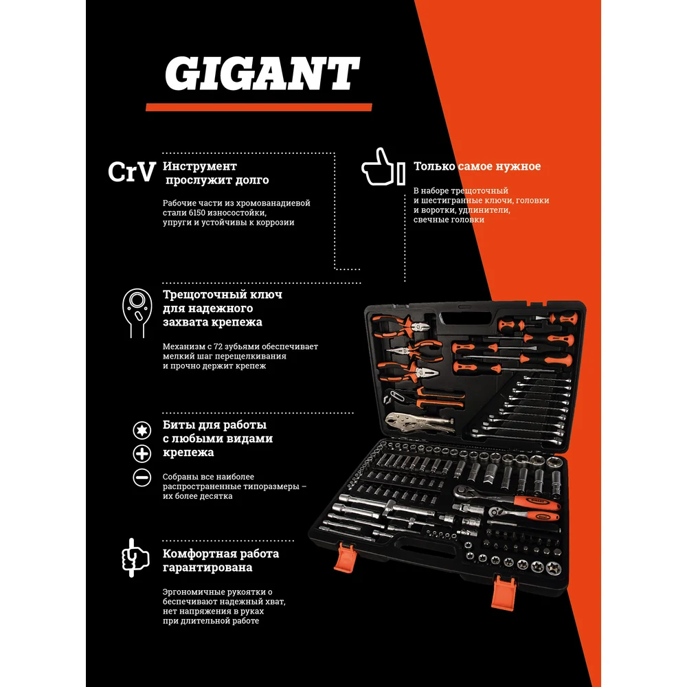 Набор инструментов Gigant в Москвe