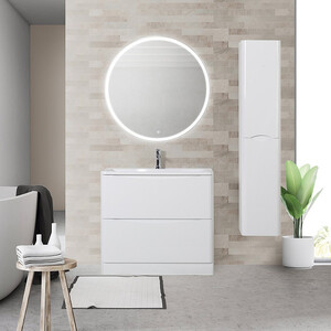 Тумба с раковиной BelBagno Acqua 90 bianco lucido напольная (ACQUA-900-2C-PIA-BL, BB900/455-LV-MR-ALR)