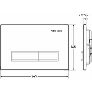 Кнопка смыва Allen Brau Fantasy хром (9.20003.00)