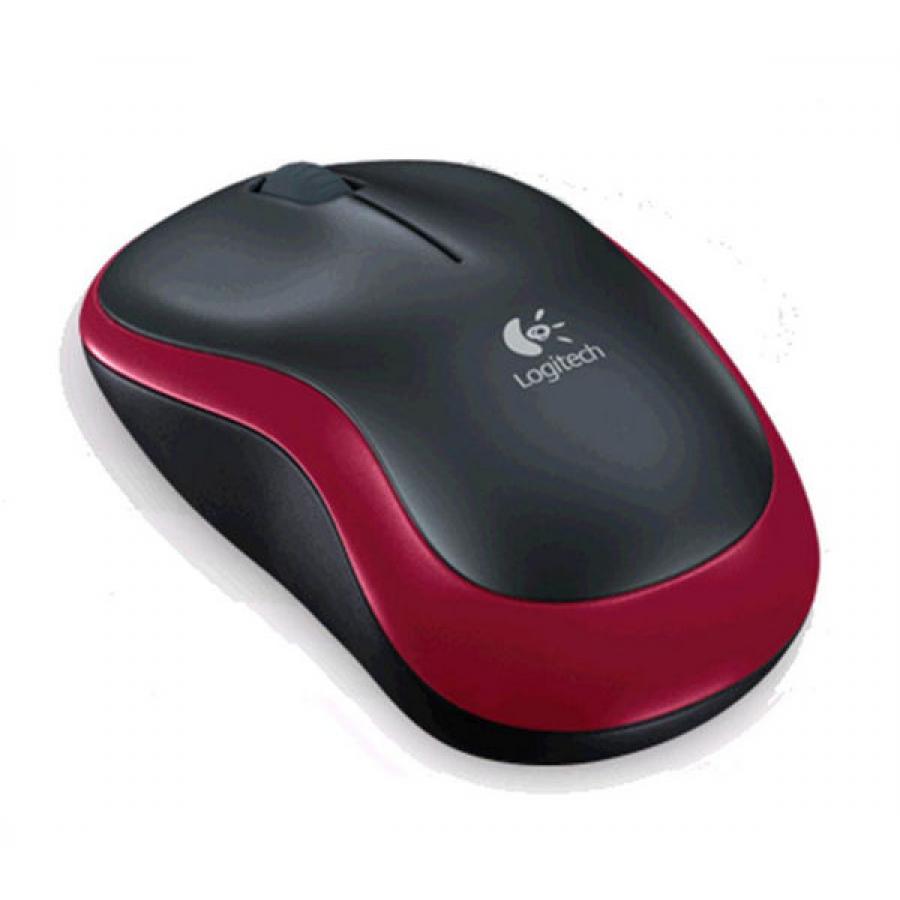 Мышь Logitech M185 Wireless Mouse Black-Red в Москвe