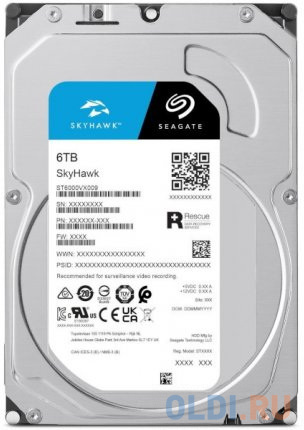 Жесткий диск SATA 6TB 5400RPM 6GB/S 256MB ST6000VX009 SEAGATE в Москвe