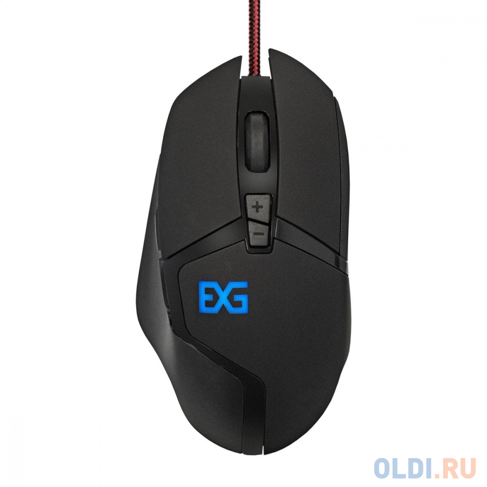 Мышь ExeGate Gaming Standard Laser GML-794 (USB, лазерная, 800/1600/2400/3200dpi, 8 кнопок и колесо прокрутки, длина кабеля 1,5м, черная, Color Box)