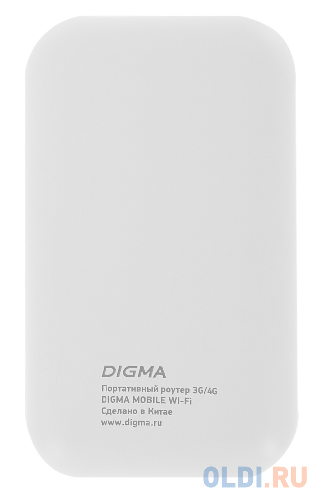 Модем 3G/4G Digma Mobile WiFi DMW1880 micro USB Wi-Fi Firewall +Router внешний белый