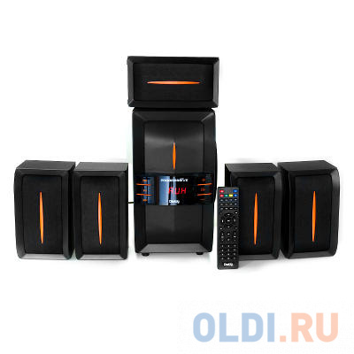 Колонки Dialog Progressive AP-540 BLACK - 5.1, 40W+5*12W RMS,  USB+SD reader