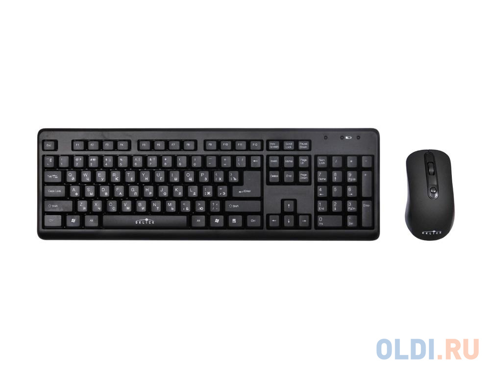 Клавиатура + мышь Oklick 270M kb:black mou:black USB cordless