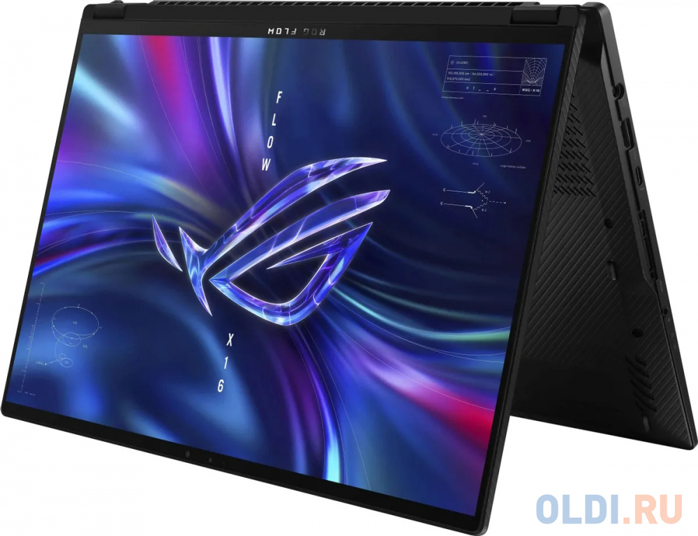 Ноутбук 16" IPS touch QHD+ ASUS ROG Flow X16 GV601VV-NF034 black (Core i9 13900H/16Gb/1Tb SSD/4060 8Gb/noOS) (90NR0D11-M00240)