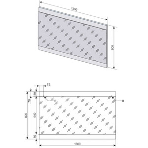 Зеркало Style line Даллас Люкс 130 белое (2000949105697)