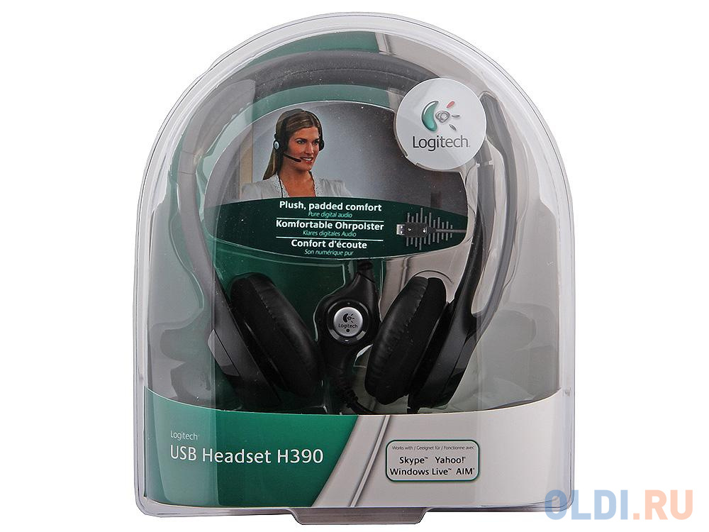 (981-000406) Гарнитура Logitech Headset H390 USB в Москвe