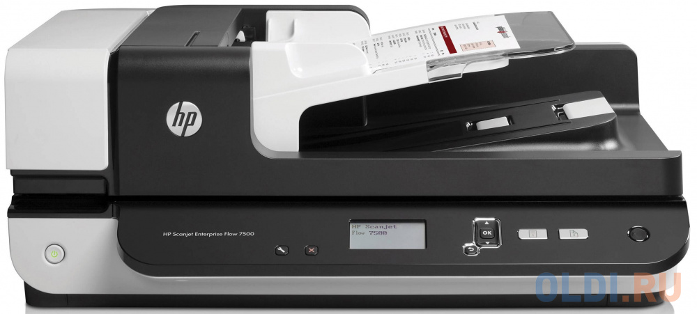 Сканер HP ScanJet Enterprise Flow 7500  L2725B планшетный, А4, ADF 100 листов,  50 стр/мин, 600dpi, 24bit, USB