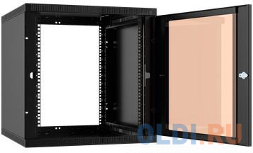 Шкаф коммутационный C3 Solutions WALLBOX LIGHT 15-65 B (NT176979) настенный 15U 600x520мм пер.дв.стекл несъемн.бок.пан. направл.под закл.гайки 70кг че в Москвe