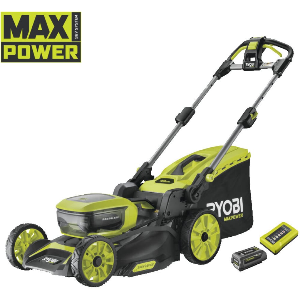 Бесщеточная газонокосилка Ryobi