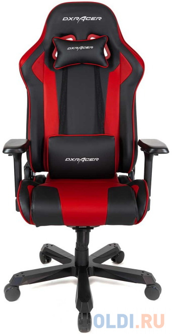 Кресло для геймеров DXRacer King чёрный красный