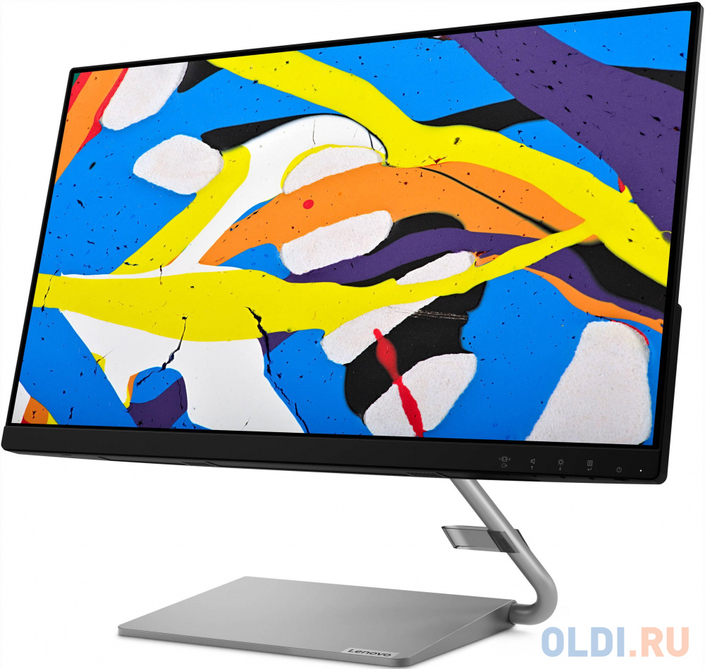 Монитор Lenovo 23.8" Q24i-1L темно-серый IPS LED 4ms 16:9 HDMI M/M 250cd 178гр/178гр 1920x1080 D-Sub FHD 4.5кг в Москвe