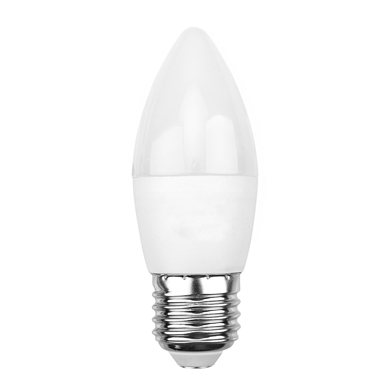 Лампа светодиодная E27 свеча/CN, 7.5Вт, 6500K / холодный свет, 713лм, REXANT (604-022)