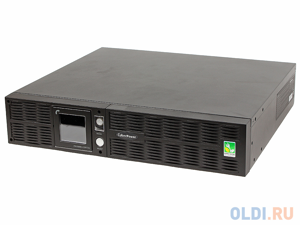 ИБП CyberPower PR1500ELCDRT2U 1500VA/1350W USB/RS-232/Dry/EPO/SNMPslot/RJ11/45 (8 IEC)