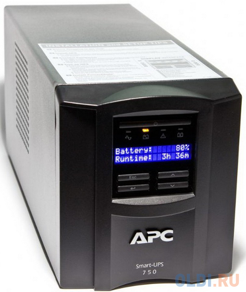 ИБП APC SMT750I Smart-UPS 750VA/500W LCD