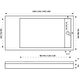 Душевой поддон Good Door Stella 140х70 белый (ЛП00149) в Москвe