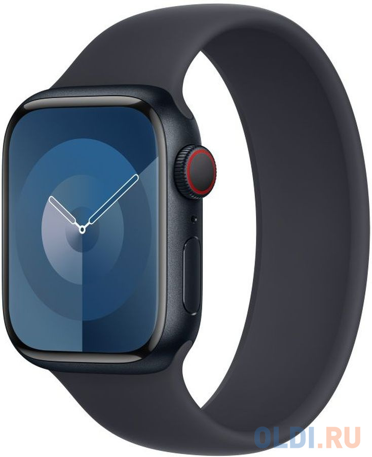 Смарт-часы Apple Watch Series 9 A2978 41мм OLED корп.темная ночь Solo Loop рем.темная ночь разм.брасл.:130-200мм (MR9L3LL/A/MT9L3AM/A) в Москвe