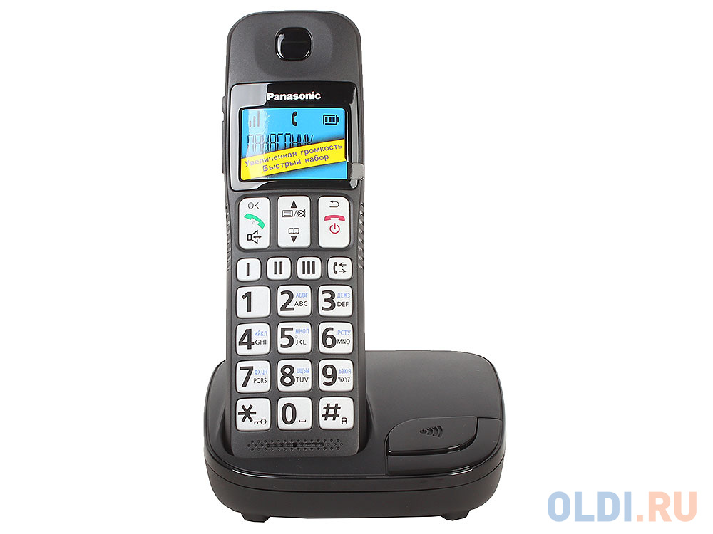 Телефон DECT Panasonic KX-TGE110RUB АОН, Caller ID 20, Эко-режим, Память 50, Black-List