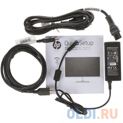 Монитор HP 27" M27f серебристый IPS 16:9 HDMI матовая 1000:1 300cd 178гр/178гр 1920x1080 75Hz FreeSync VGA FHD 3.2кг