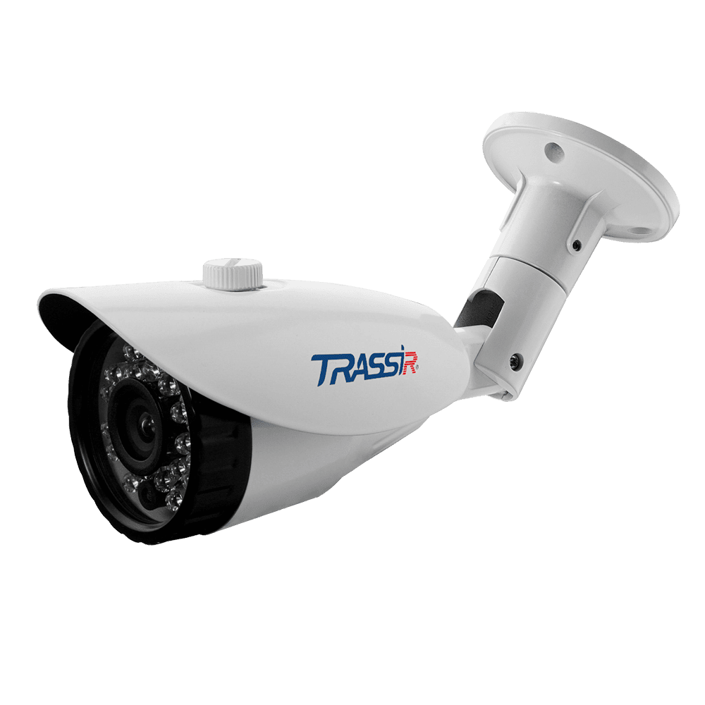 IP-камера Trassir TR-D4B5 v3 2.8 2.8 мм, уличная, корпусная, 4 Мпикс, CMOS, до 2560x1440, до 25 кадров/с, ИК подсветка 30м, POE, -40 °C/+60 °C, белый (TR-D4B5 v3 2.8)