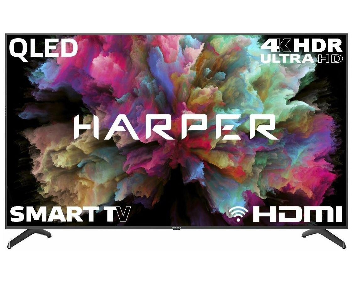Телевизор Harper 75" 75Q850TS черный