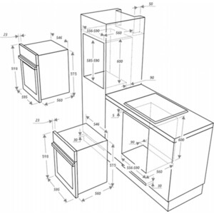 Газовый духовой шкаф MAUNFELD EOGC604RBG.MT