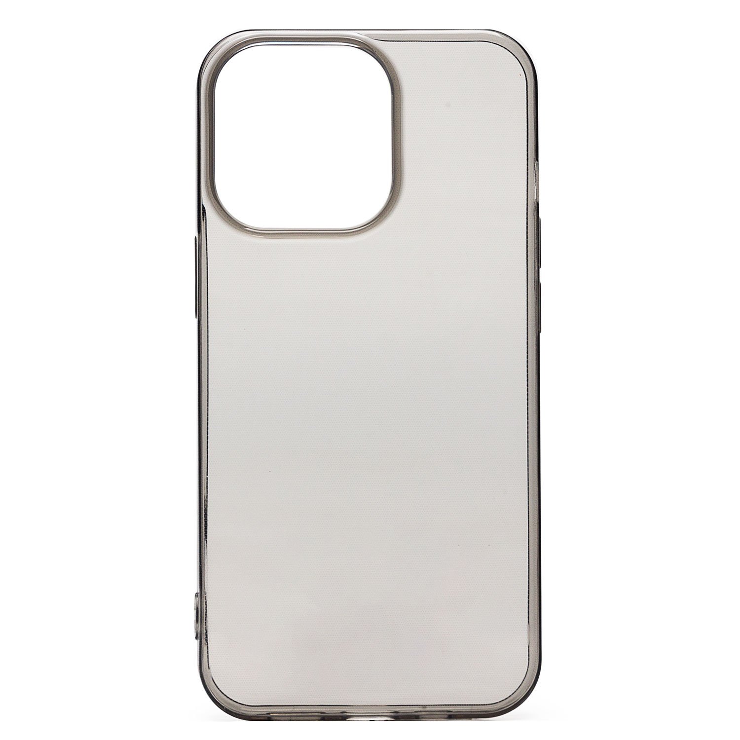 Чехол-накладка Ultra Slim для смартфона Apple iPhone 13 Pro, силикон, прозрачный черный (133373)