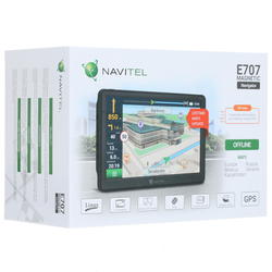 Навигатор Navitel E707 Magnetic, 7" 800x480 Touch, 256Mb RAM, 8Gb, Слот, 1.5 А·ч, Linux, Навител