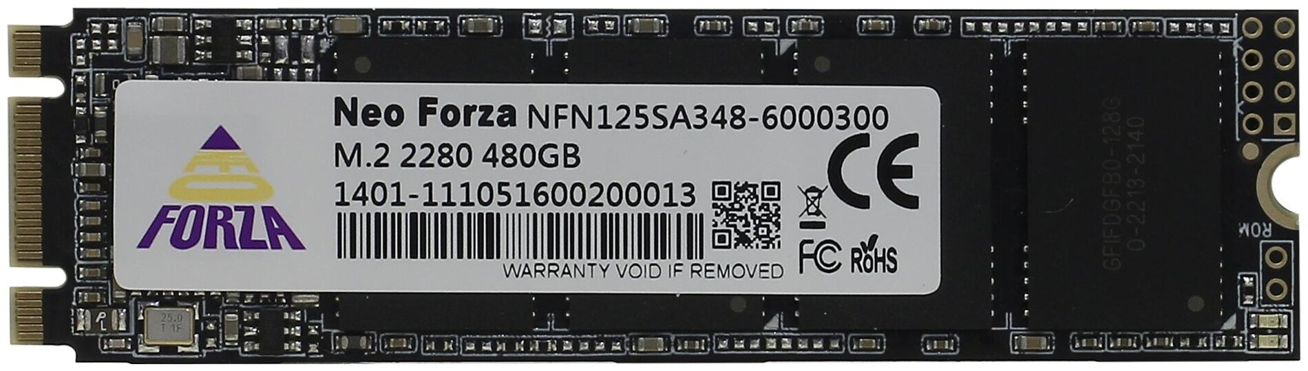 Твердотельный накопитель (SSD) Neo Forza 480Gb Zion, 2280, SATA3 (NFN125SA348-6000300) Retail