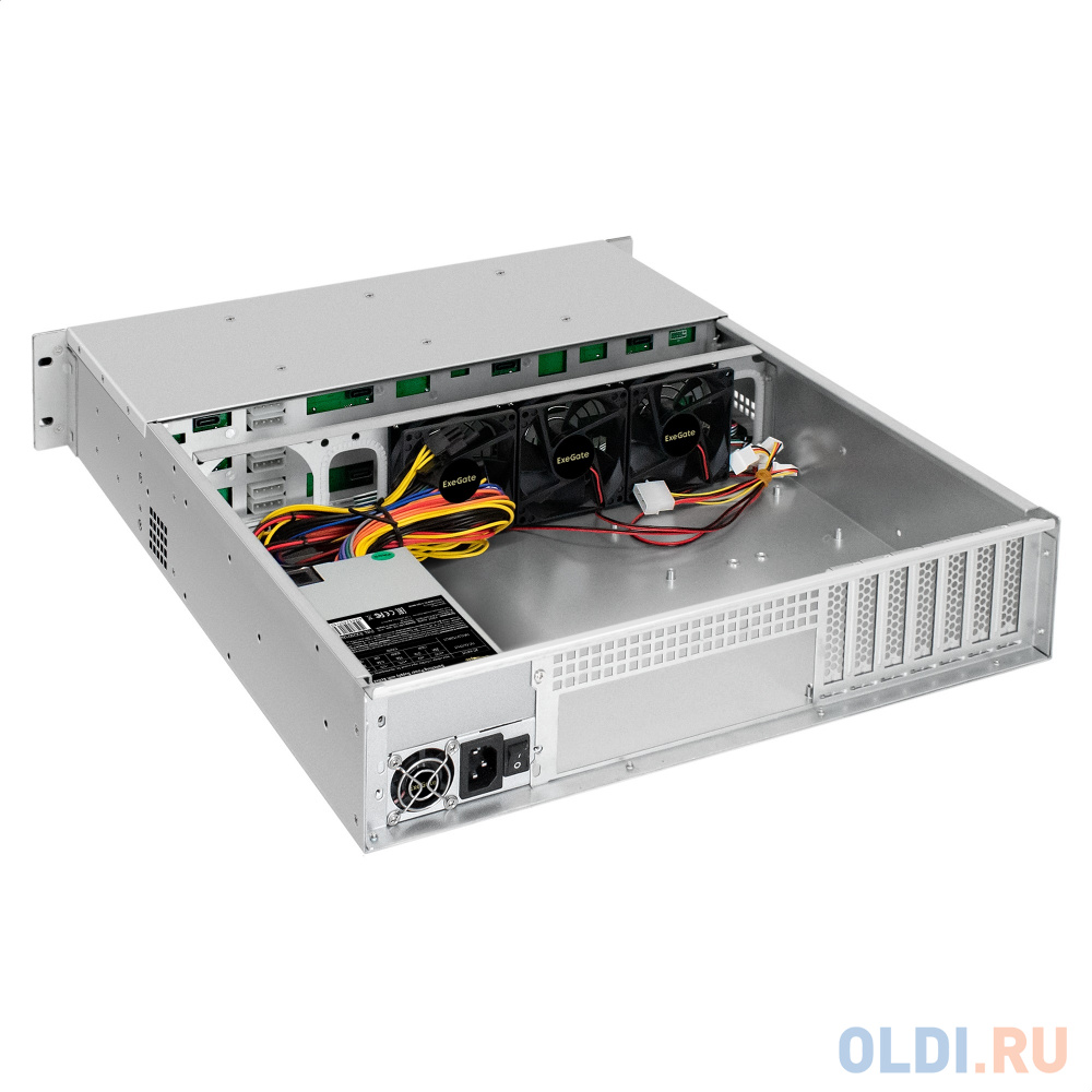 Exegate EX281297RUS Серверный корпус ExeGate Pro 2U550-HS12 <RM 19",  высота 2U, глубина 550, БП 1U-700ADS,12xHotSwap, USB> в Москвe