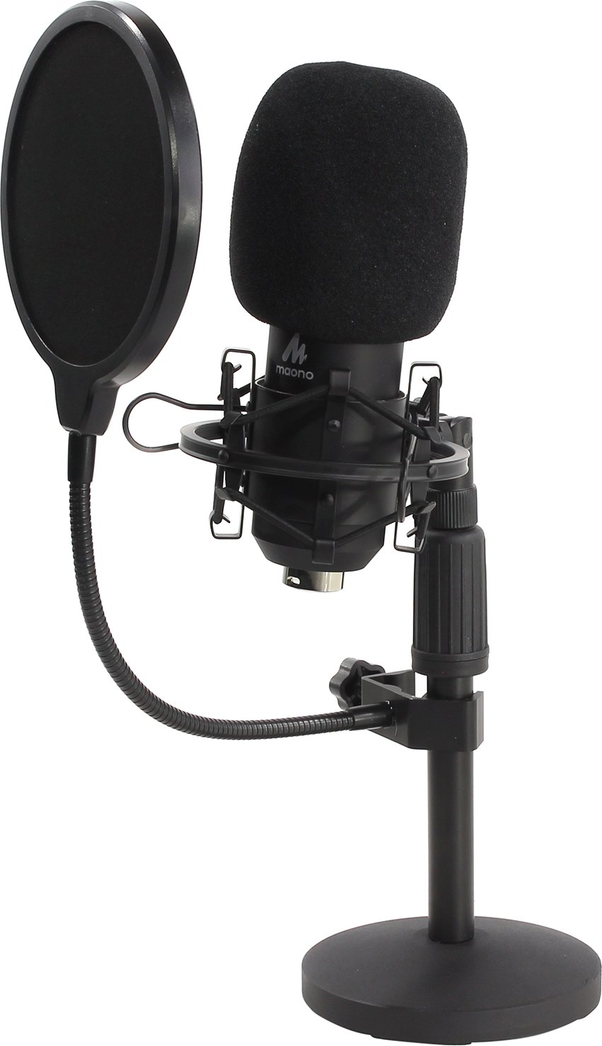 Микрофон MAONO Podcasting Microphone Kit, конденсаторный, черный (AU-A03T)