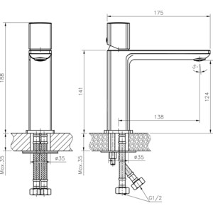 Смеситель для раковины Haiba HB577 хром (HB10577)