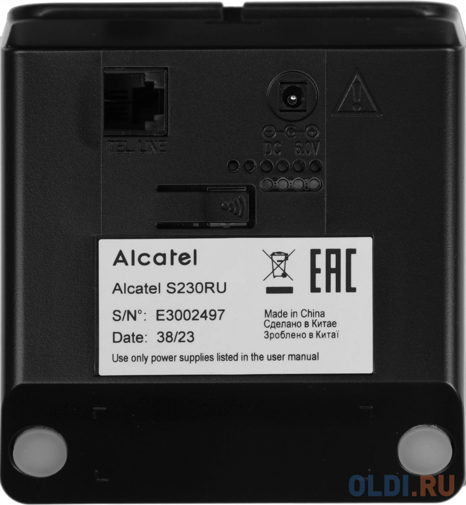 ALCATEL S230 RU BLACK Радиотелефон [ATL1422771] в Москвe