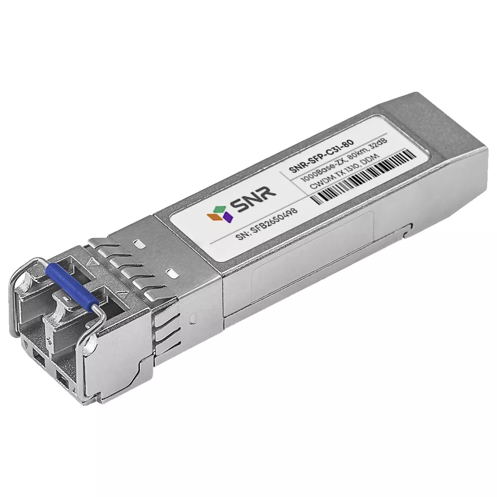 Модуль SFP SNR, 80 км, LC, Tx:1310 нм, 1 Гбит/с, SM, двойной (SNR-SFP-C31-80)