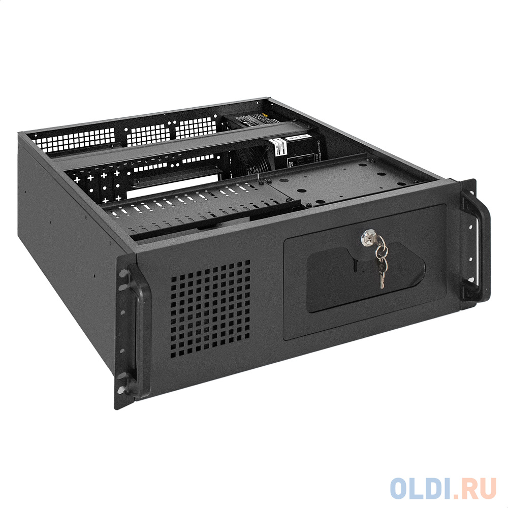 Серверный корпус ExeGate Pro 4U450-17 <RM 19", высота 4U, глубина 450, БП 800RADS, 2*USB>