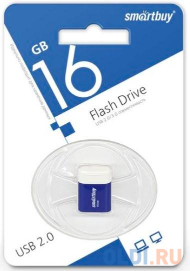 Smartbuy USB Drive 16GB LARA Blue SB16GBLARA-B