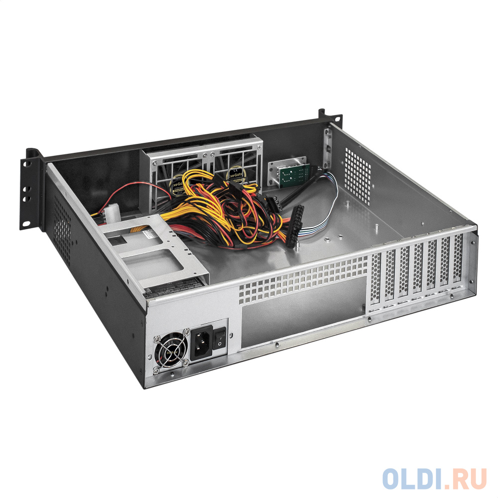 Серверный корпус ExeGate Pro 2U350-01 <RM 19", высота 2U, глубина 350, БП 1U-800ADS, USB>