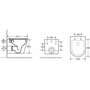 Комплект унитаза Point Виктория с инсталляцией OLI pneumatic, белой клавишей Karisma, сиденье-микролифт, белый (879235pKA01+PN41061)