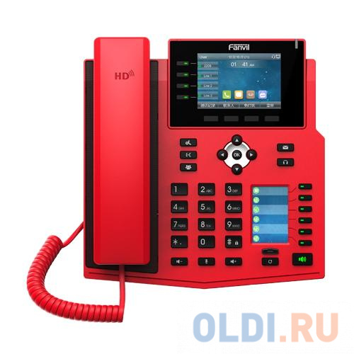 Телефон IP Fanvil X5U-R красный в Москвe