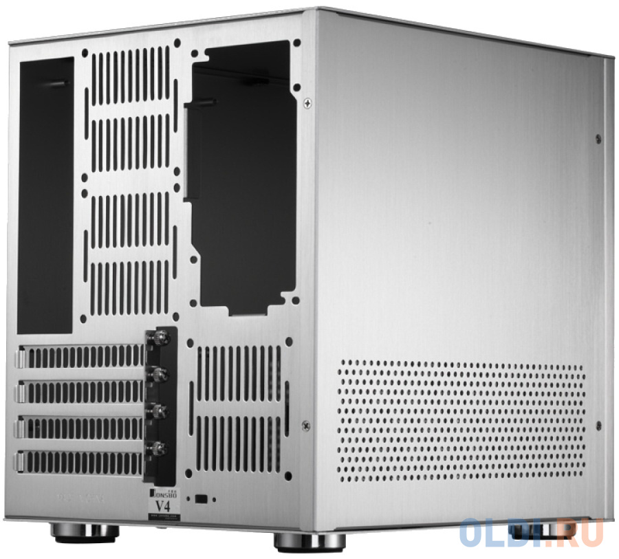 Корпус microATX Jonsbo V4 Без БП серебристый в Москвe