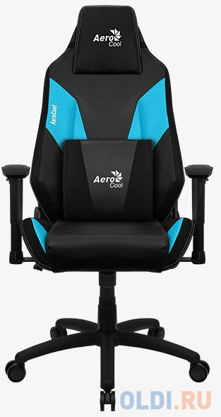 Кресло для геймеров Aerocool Admiral-Ice Blue чёрный голубой 4710562758245