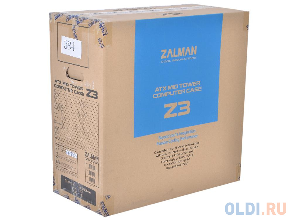 Корпус ATX Zalman Z3 Без БП чёрный в Москвe